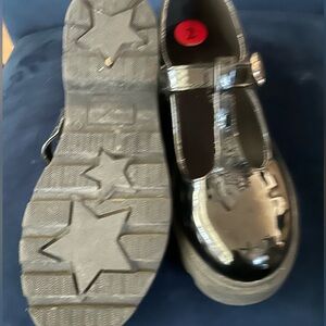 Black Patent Leather Mary Jane Shoes